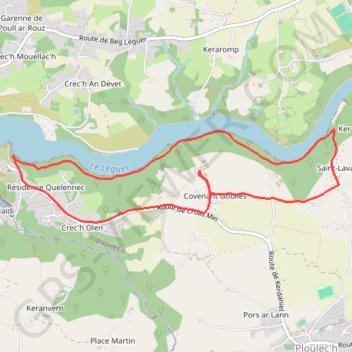 Itinéraire Boucle du Yaudet, distance, dénivelé, altitude, carte, profil, trace GPS