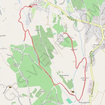 Itinéraire Le circuit des lavoirs, distance, dénivelé, altitude, carte, profil, trace GPS