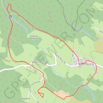 Itinéraire La Cascade de la Pissoire, distance, dénivelé, altitude, carte, profil, trace GPS