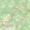 Itinéraire Au nord de Bujaleuf, distance, dénivelé, altitude, carte, profil, trace GPS