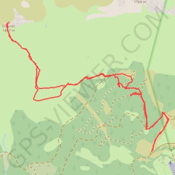 Itinéraire Las Escures, distance, dénivelé, altitude, carte, profil, trace GPS