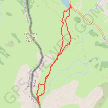 Itinéraire Monte Ventasuso (L'Enclause), distance, dénivelé, altitude, carte, profil, trace GPS