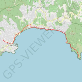 Itinéraire Cap Lardier depuis Cavalaire-sur-mer, distance, dénivelé, altitude, carte, profil, trace GPS