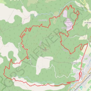 Itinéraire Le Tour des Jas, distance, dénivelé, altitude, carte, profil, trace GPS