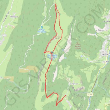 Itinéraire Crêtes de la Molière, distance, dénivelé, altitude, carte, profil, trace GPS