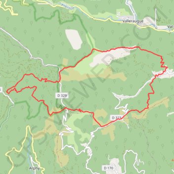 Itinéraire Serre de la Lusette, distance, dénivelé, altitude, carte, profil, trace GPS
