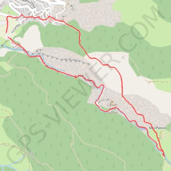 Itinéraire Gorges du Sègre depuis Llo, distance, dénivelé, altitude, carte, profil, trace GPS