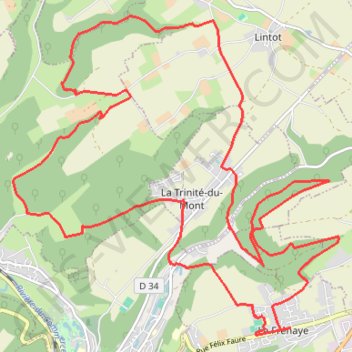 Itinéraire La Tri-Beuze - La Frenaye, distance, dénivelé, altitude, carte, profil, trace GPS
