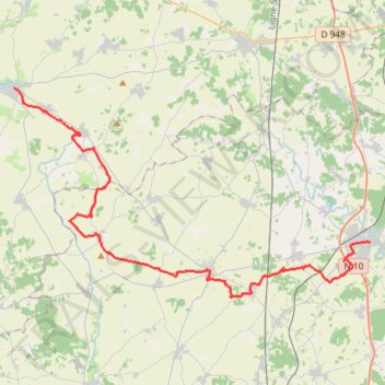 Itinéraire Chef-Boutonne-Ruffec, distance, dénivelé, altitude, carte, profil, trace GPS