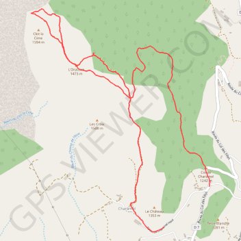 Itinéraire Clôt la CIME, distance, dénivelé, altitude, carte, profil, trace GPS