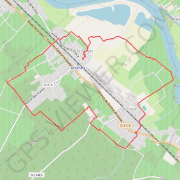 Itinéraire Chemin Faisant à Arbanats, distance, dénivelé, altitude, carte, profil, trace GPS