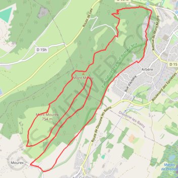Itinéraire Les Rochassons, distance, dénivelé, altitude, carte, profil, trace GPS