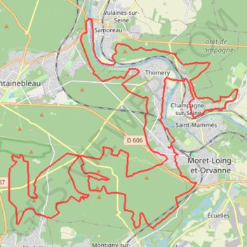 Itinéraire La Malmontagne - Avon, distance, dénivelé, altitude, carte, profil, trace GPS