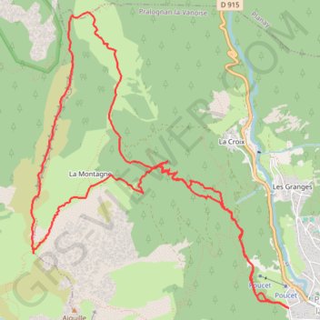 Itinéraire Crête du Mont Charvet, distance, dénivelé, altitude, carte, profil, trace GPS