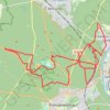 Itinéraire Sortie à vélo matinale avec l'ami Nuno à fontainebleau, distance, dénivelé, altitude, carte, profil, trace GPS