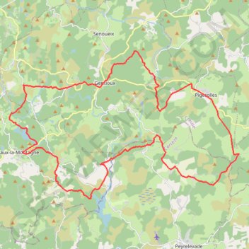 Itinéraire FAUX PAILLER LA MIJOIE LE CHAMMET, distance, dénivelé, altitude, carte, profil, trace GPS