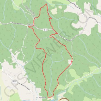 Itinéraire Sivens, distance, dénivelé, altitude, carte, profil, trace GPS