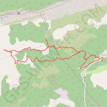 Itinéraire Les Deux Jas, Riboux, distance, dénivelé, altitude, carte, profil, trace GPS
