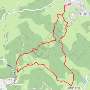 Itinéraire Le Puy Brezou - Neuville - Pays de la Vallée de la Dordogne Corrézienne, distance, dénivelé, altitude, carte, profil, trace GPS