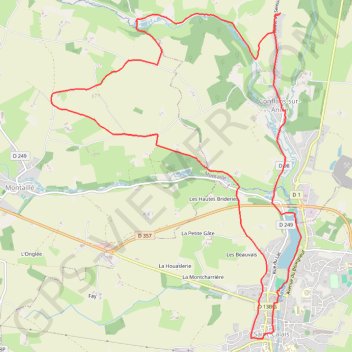 Itinéraire Rando conflant, distance, dénivelé, altitude, carte, profil, trace GPS