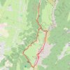 Itinéraire Le Roc Cornafion par le Sentier des Deux Cols, distance, dénivelé, altitude, carte, profil, trace GPS