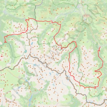 Itinéraire NewTrack, distance, dénivelé, altitude, carte, profil, trace GPS