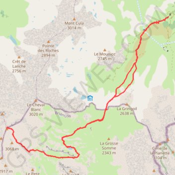 Itinéraire Mont Thabor, distance, dénivelé, altitude, carte, profil, trace GPS