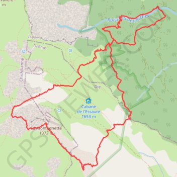 Itinéraire Traversée des Sommets de la Montagnette et du Ranconnet - Chichilianne, distance, dénivelé, altitude, carte, profil, trace GPS