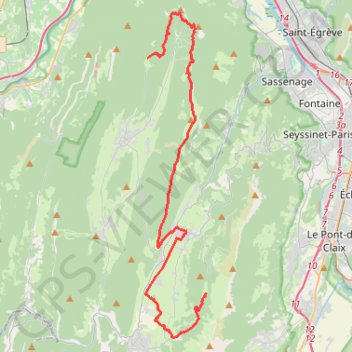 Itinéraire Tour du Vercors 2019 - Jour 6, distance, dénivelé, altitude, carte, profil, trace GPS