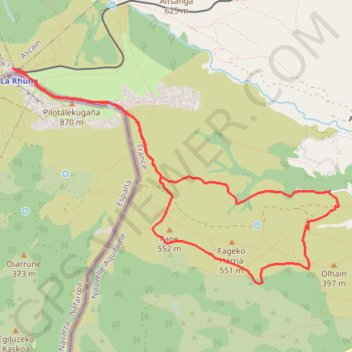 Itinéraire La Rhume par Fago, distance, dénivelé, altitude, carte, profil, trace GPS