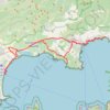 Itinéraire Pramousquier-Hyeres, distance, dénivelé, altitude, carte, profil, trace GPS