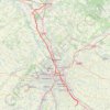 Itinéraire aygues-GRISOLLES-montauban (Inv.trace), distance, dénivelé, altitude, carte, profil, trace GPS