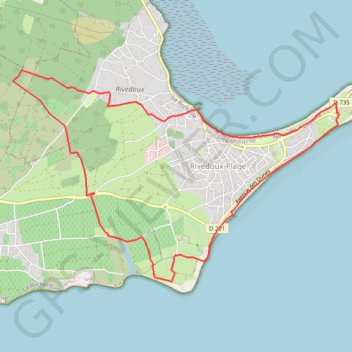 Itinéraire Sentier du littoral - Rivedoux-Plage, distance, dénivelé, altitude, carte, profil, trace GPS
