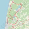 Itinéraire Boucles des lacs - Benesse, distance, dénivelé, altitude, carte, profil, trace GPS