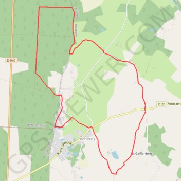 Itinéraire Les Poteries, distance, dénivelé, altitude, carte, profil, trace GPS