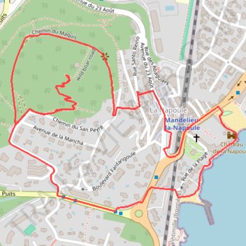 Itinéraire [Itinéraire] Circuit du San Peyre, distance, dénivelé, altitude, carte, profil, trace GPS