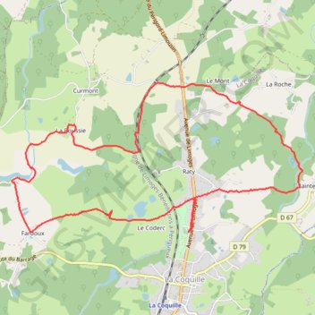 Itinéraire La coquille sous la neige, distance, dénivelé, altitude, carte, profil, trace GPS