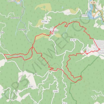 Itinéraire Le Signal de la Lichère, distance, dénivelé, altitude, carte, profil, trace GPS
