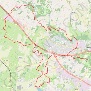 Itinéraire Saint Herblain, distance, dénivelé, altitude, carte, profil, trace GPS
