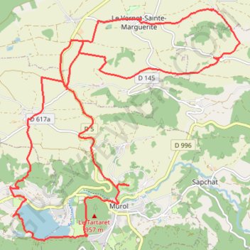 Itinéraire Sortie Cluchat (Auvergne), distance, dénivelé, altitude, carte, profil, trace GPS