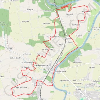 Itinéraire Circuit à l'Assaut de Corbinières - Langon, distance, dénivelé, altitude, carte, profil, trace GPS