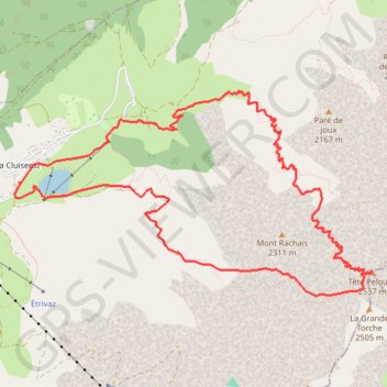 Itinéraire Tête Pelouse, distance, dénivelé, altitude, carte, profil, trace GPS