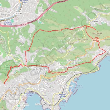 Itinéraire 2025-02-10 13:58:46, distance, dénivelé, altitude, carte, profil, trace GPS