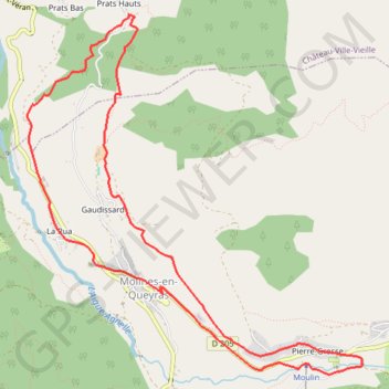 Itinéraire Le Canal, distance, dénivelé, altitude, carte, profil, trace GPS