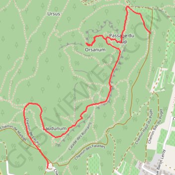 Itinéraire Passage du loup, distance, dénivelé, altitude, carte, profil, trace GPS