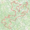 Itinéraire 191 - grand tour PNSD vtt - 223km-MNT, distance, dénivelé, altitude, carte, profil, trace GPS