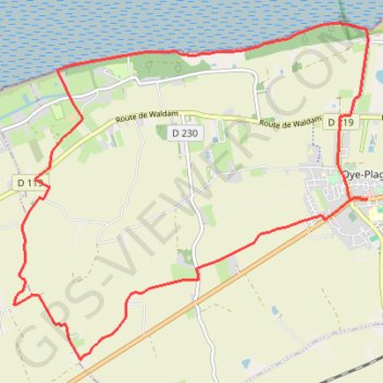 Itinéraire L'Ansérienne - Oye-Plage, distance, dénivelé, altitude, carte, profil, trace GPS