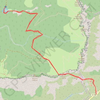 Itinéraire REFUGE DES GIRARDS, distance, dénivelé, altitude, carte, profil, trace GPS