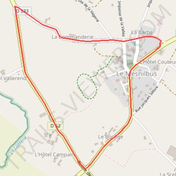 Itinéraire Le Mesnilbus 2026, distance, dénivelé, altitude, carte, profil, trace GPS