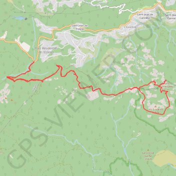 Itinéraire De Pont de l'Estérel au Marsaou, distance, dénivelé, altitude, carte, profil, trace GPS